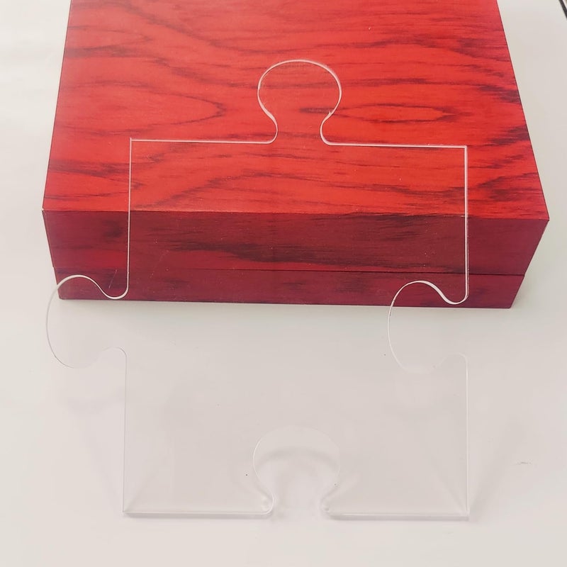 KINGRIA 4 in1 Board Puzzle Piece Serving Router Template for Woodworking 1/4'' Thick DIY Router Template Acrylic Inlay Template Inlay Template Charcuterie Home Kitchen Cutting - Image 2
